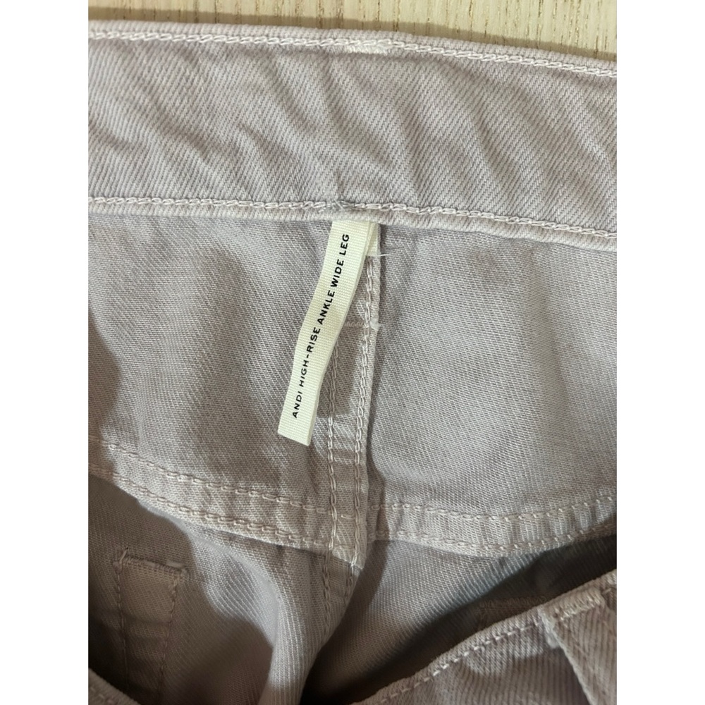 Rag & Bone Women’s Andi High-Rise Ankle Wide Leg Jeans in Lavender Size 31 - Picture 9 of 11